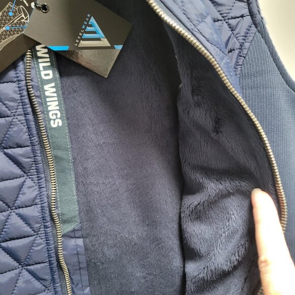 Buffalo Wild Wings Vest Full Zip Vest Women's Large Quilted Fleece Lined NWT - Picture 4 of 6